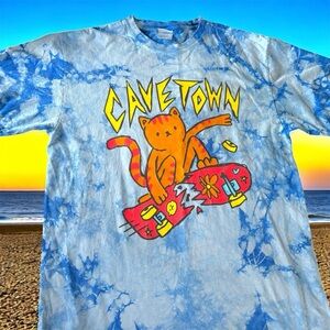 Cavetown Merch T Shirt Blue Tie-dye M Short Sleeved